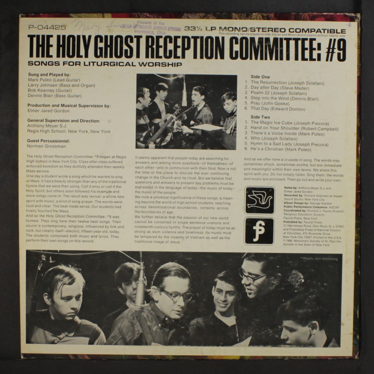 songs for liturgical worship by HOLY GHOST RECEPTION COMMITTEE: #9