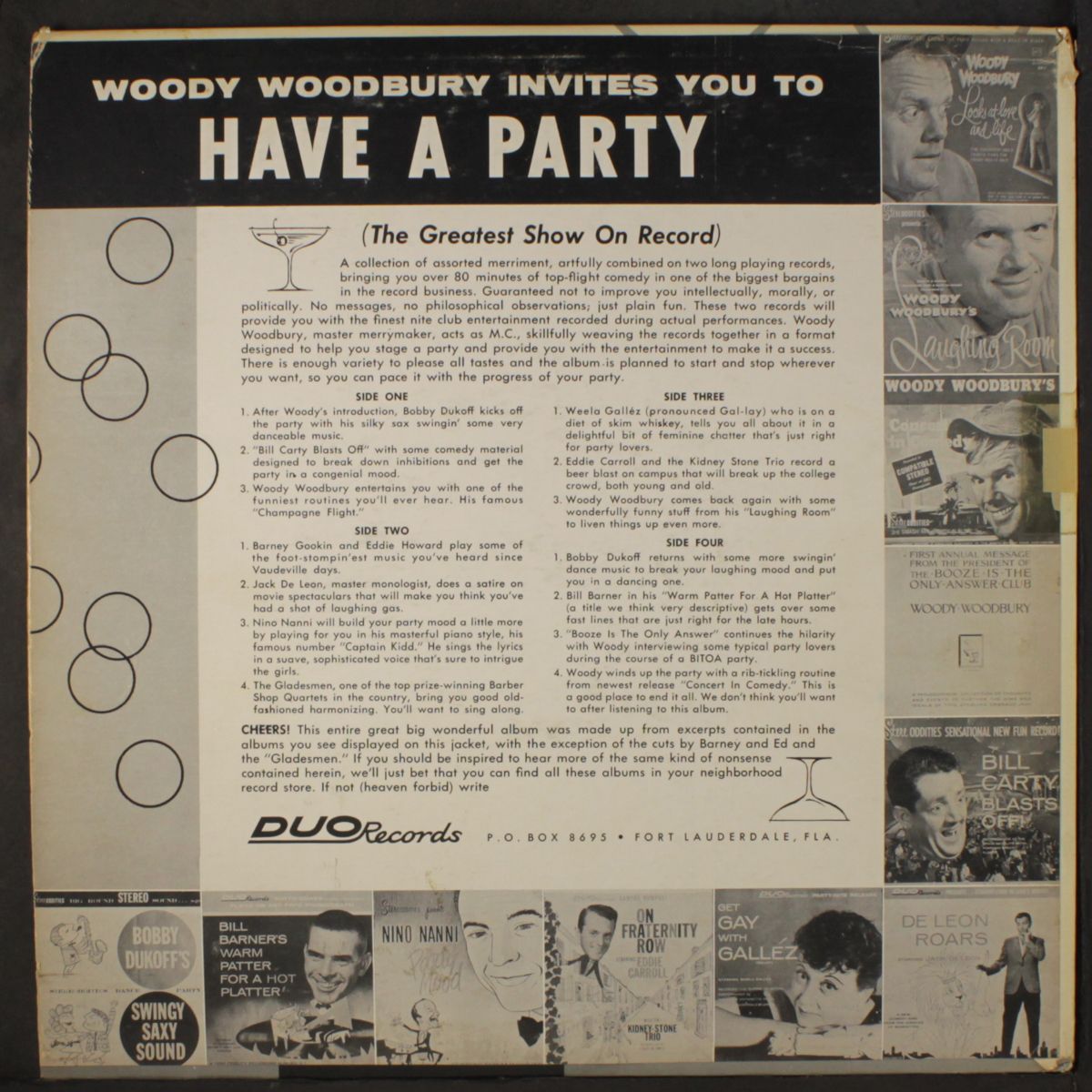 invites you to have a party by WOODY WOODBURY