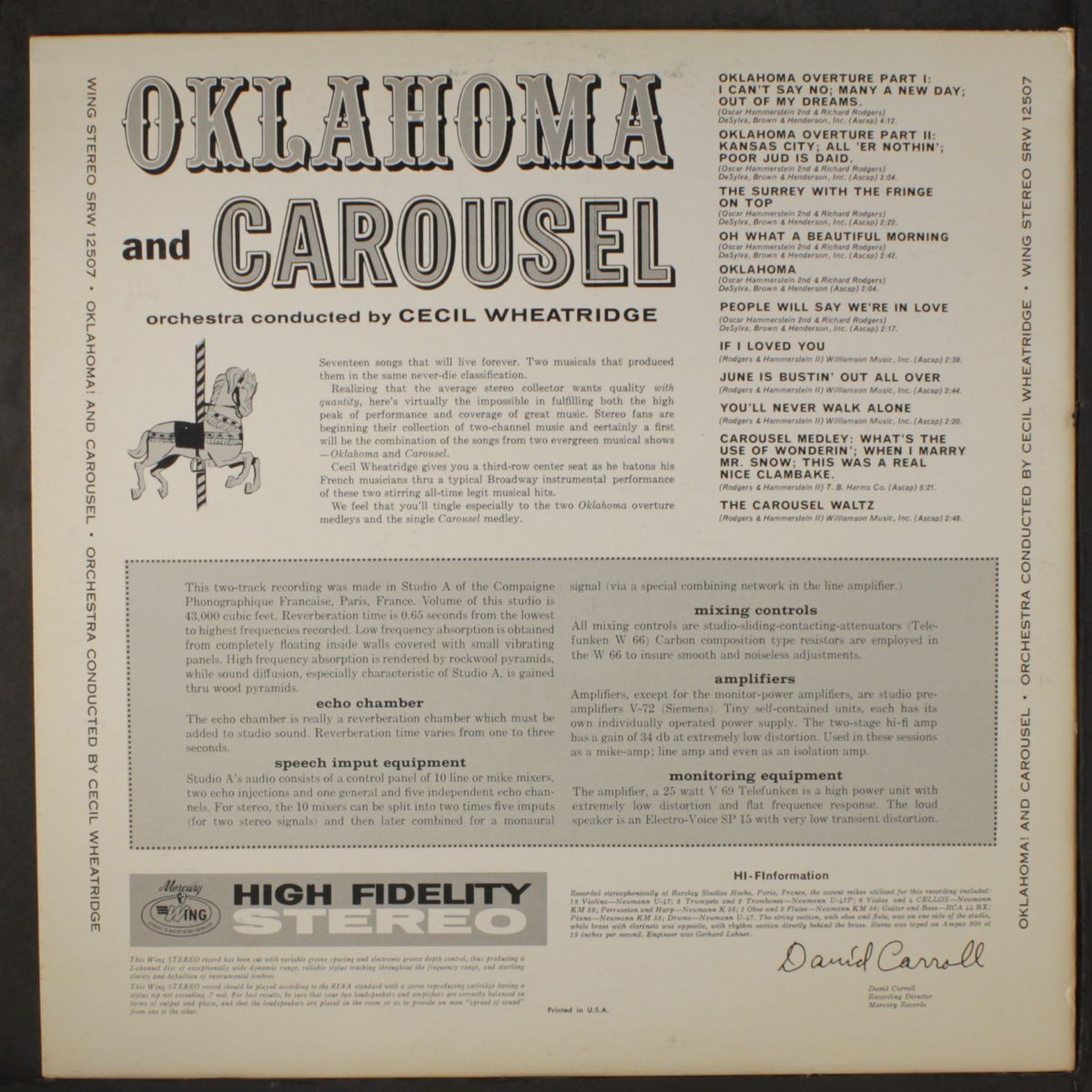 oklahoma & carousel by RODGERS & HAMMERSTEIN