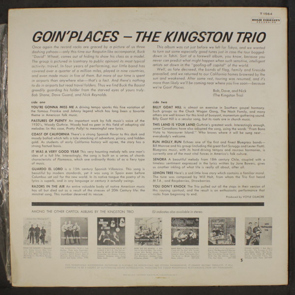 goin' places by KINGSTON TRIO