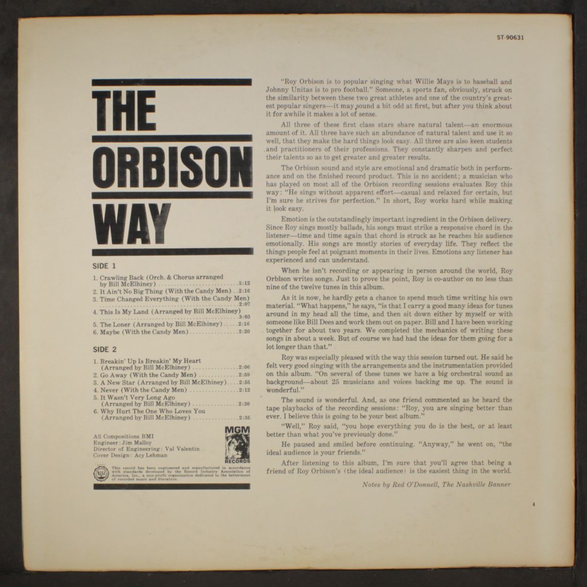 the orbison way by ROY ORBISON