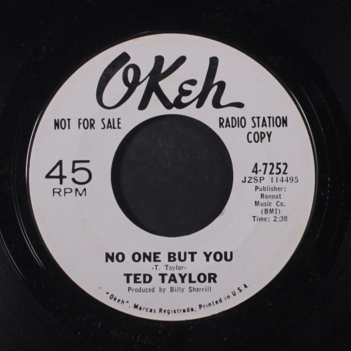 big wheel / no one but you by TED TAYLOR