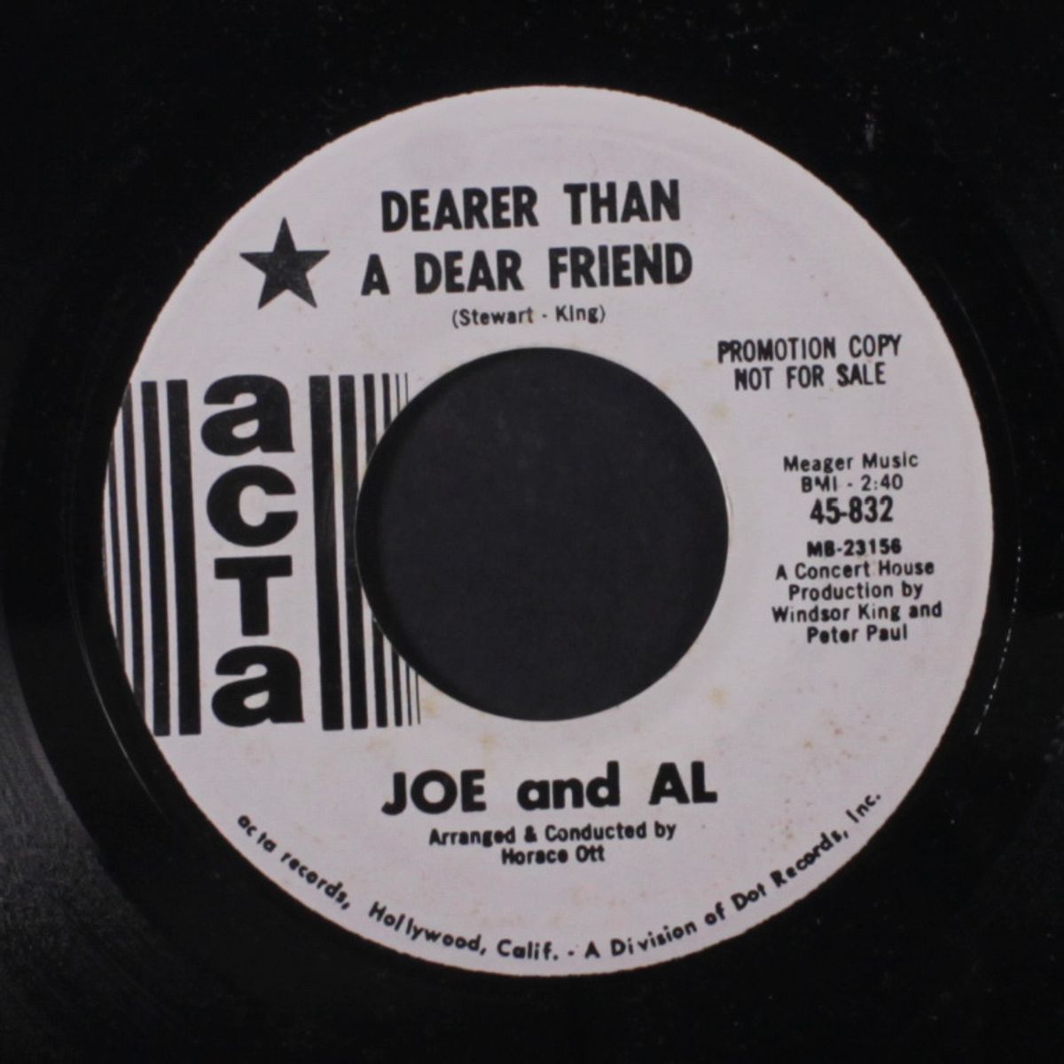 together / dearer than a dear friend by JOE AND AL
