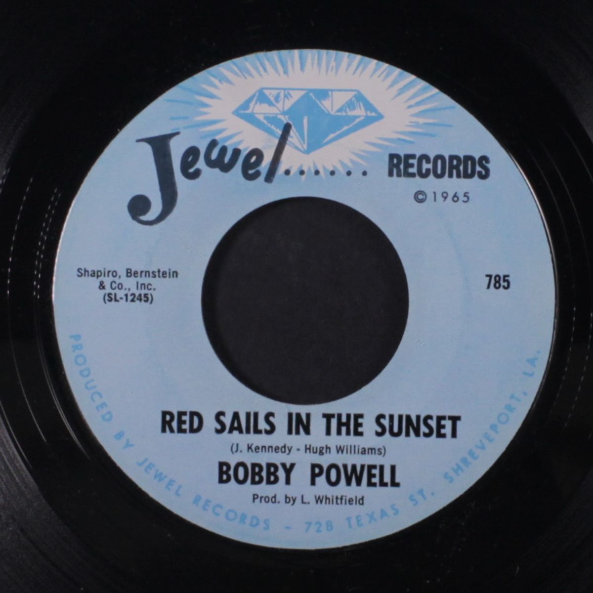 our love / red sails in the sunset by BOBBY POWELL