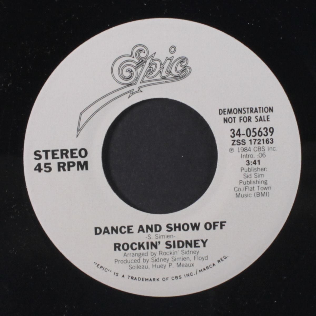 dance and show off / same by ROCKIN' SIDNEY
