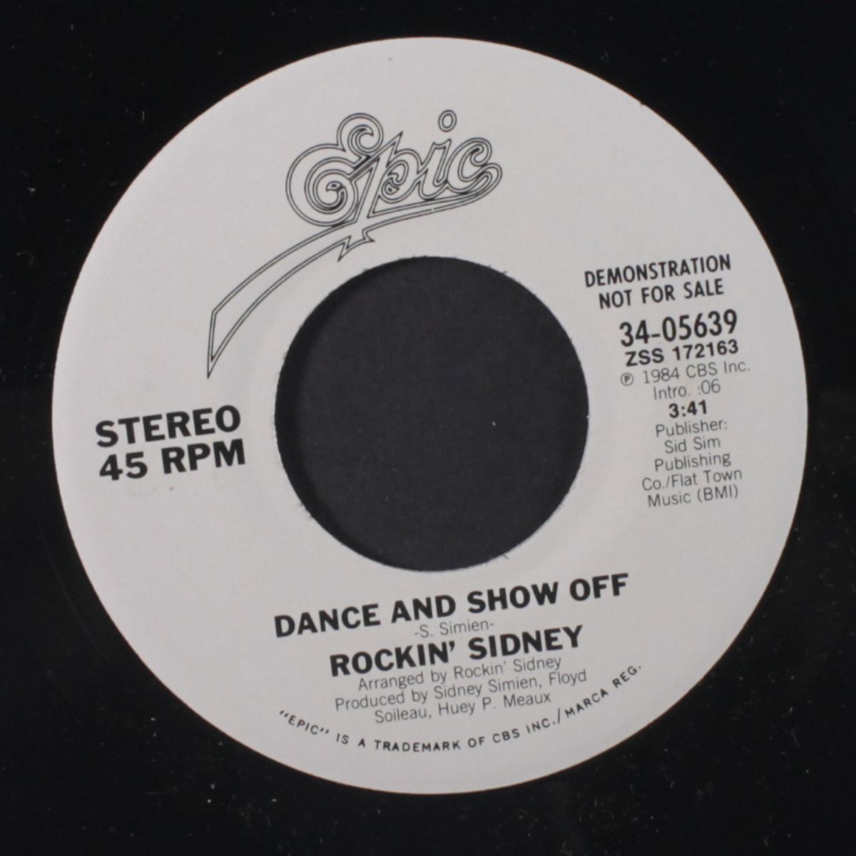 dance and show off / same by ROCKIN' SIDNEY