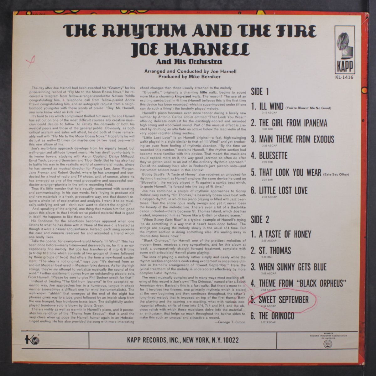 the rhythm and the fire by JOE HARNELL