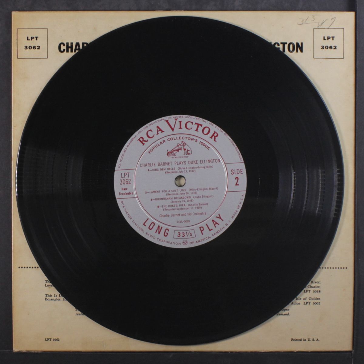 plays duke ellington by CHARLIE BARNET