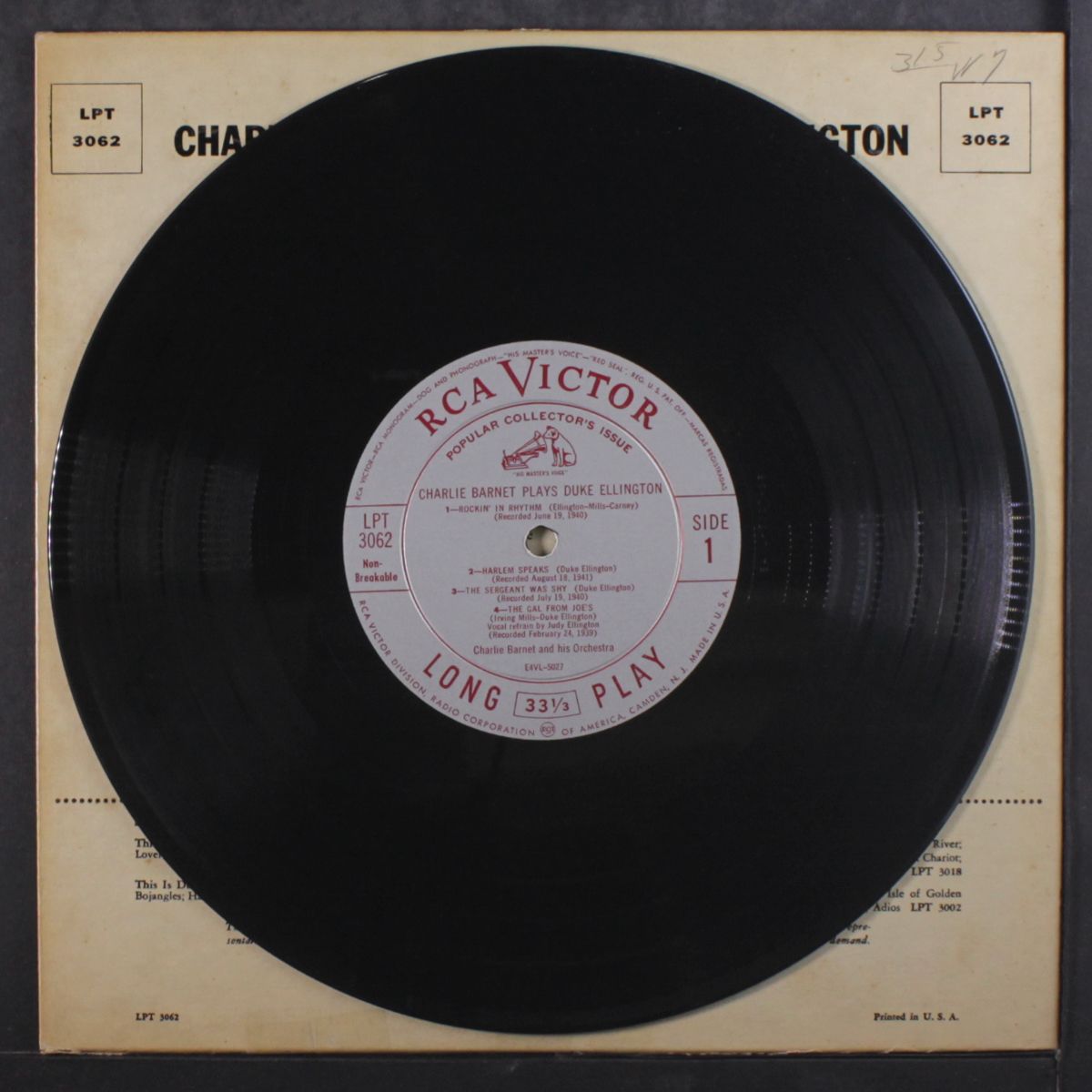 plays duke ellington by CHARLIE BARNET