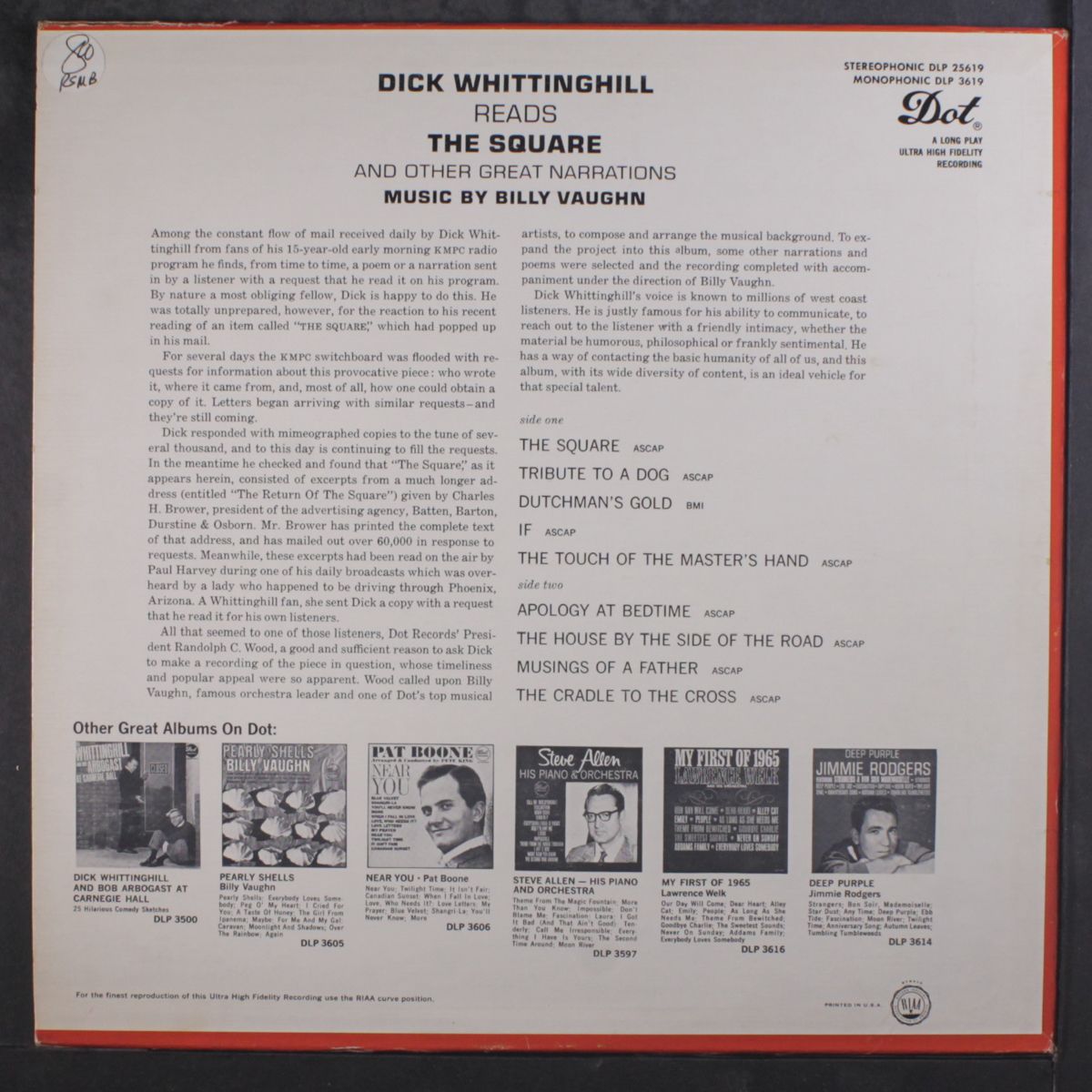 the square & other great narrations by DICK WHITTINGHILL