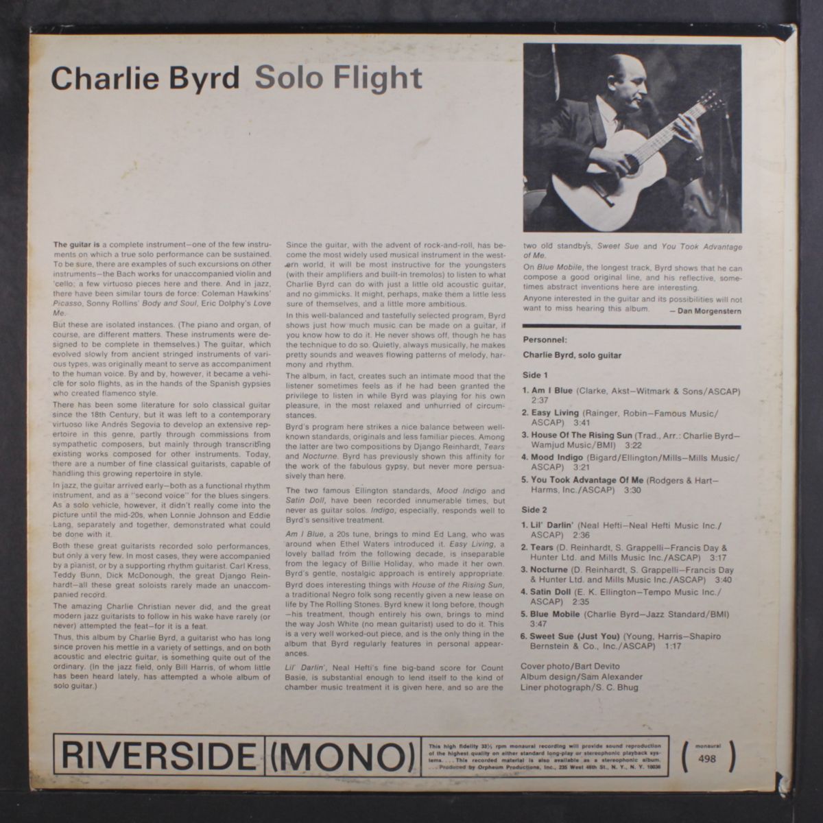 solo flight by CHARLIE BYRD