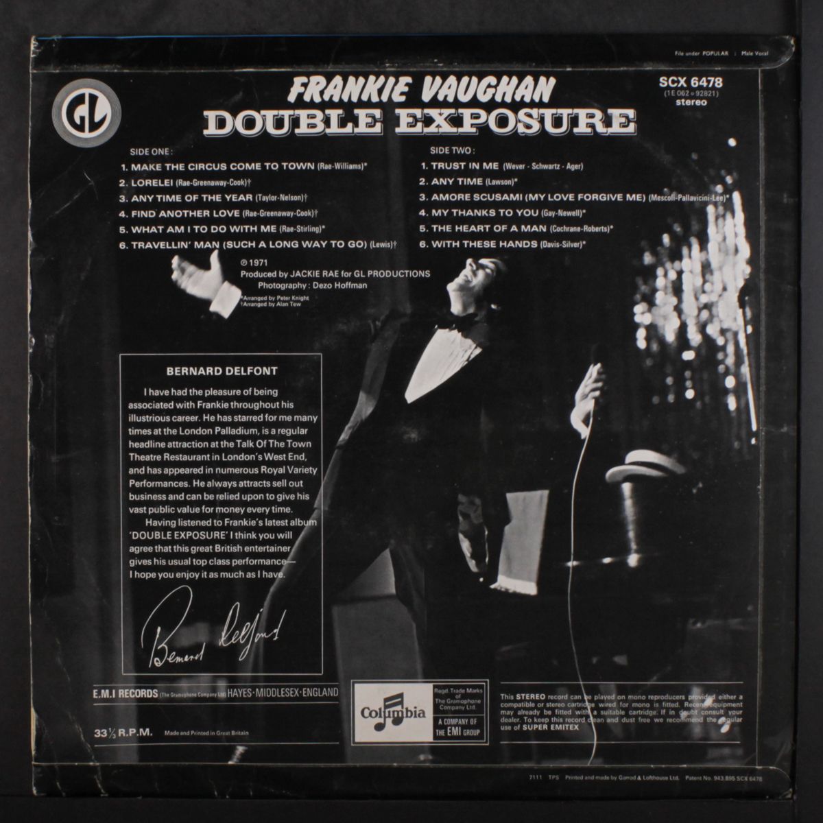 double exposure by FRANKIE VAUGHAN