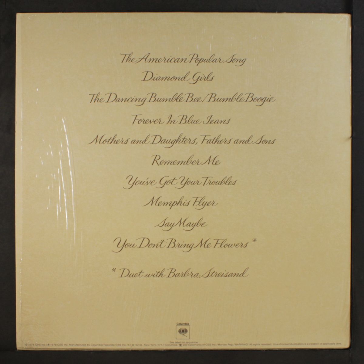 you don't bring me flowers by NEIL DIAMOND