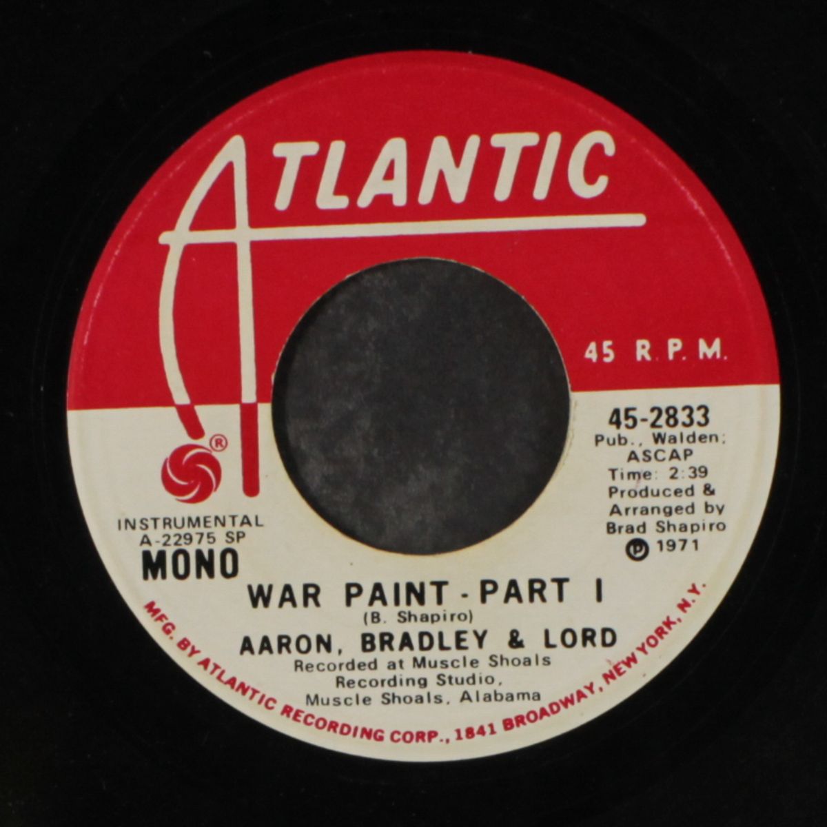 war paint, part 1 / mono by AARON, BRADLEY & LORD