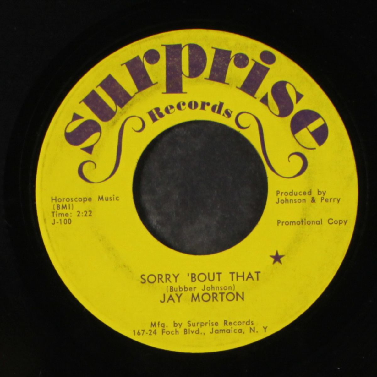 sorry 'bout that / miracle by JAY MORTON