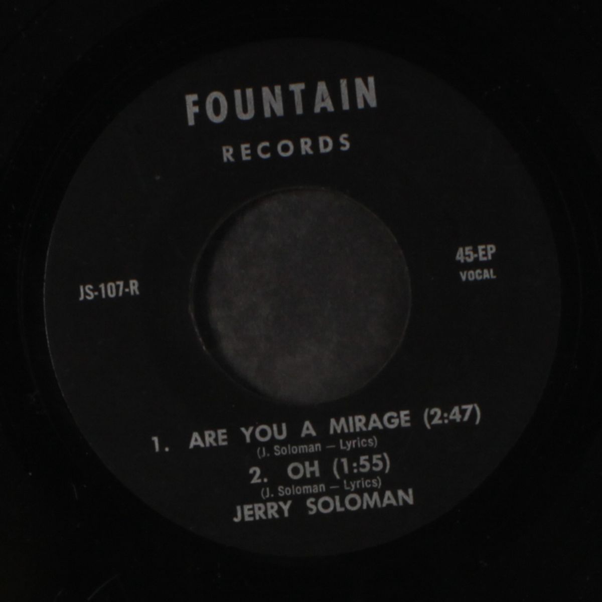 fly fly fly / we met one day / are you a mirage / oh by JERRY SOLOMON