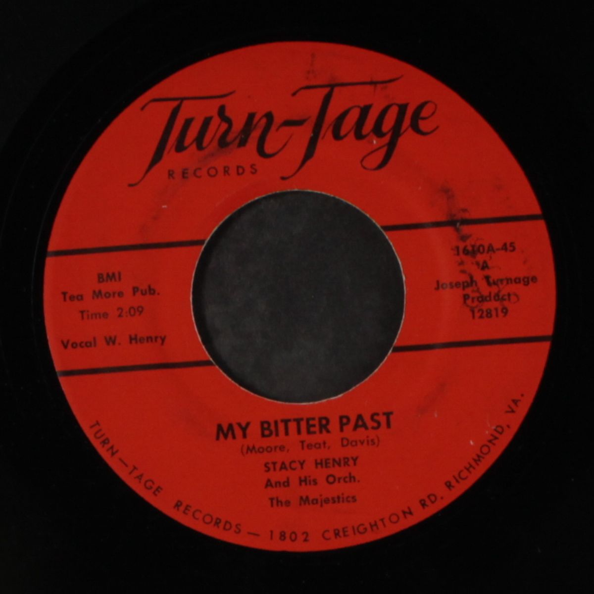 my bitter past / thru the lonely years by STACY HENRY