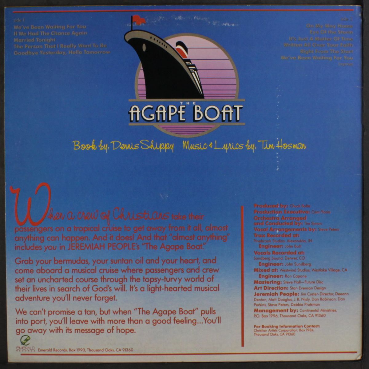 the agape boat by JEREMIAH PEOPLE
