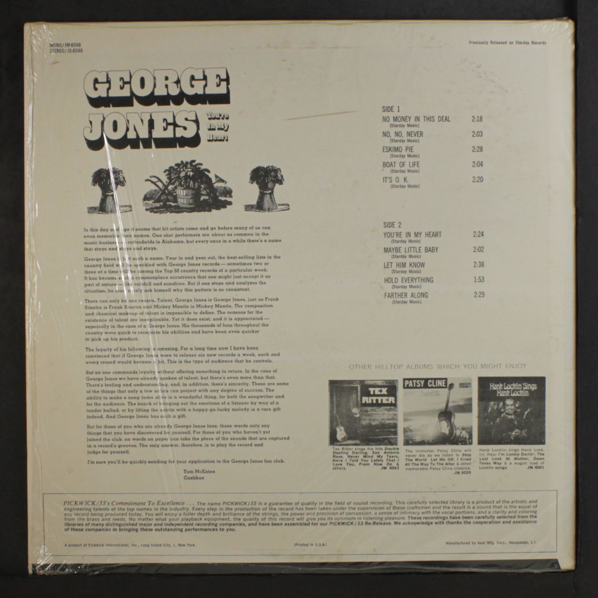 you're in my heart by GEORGE JONES