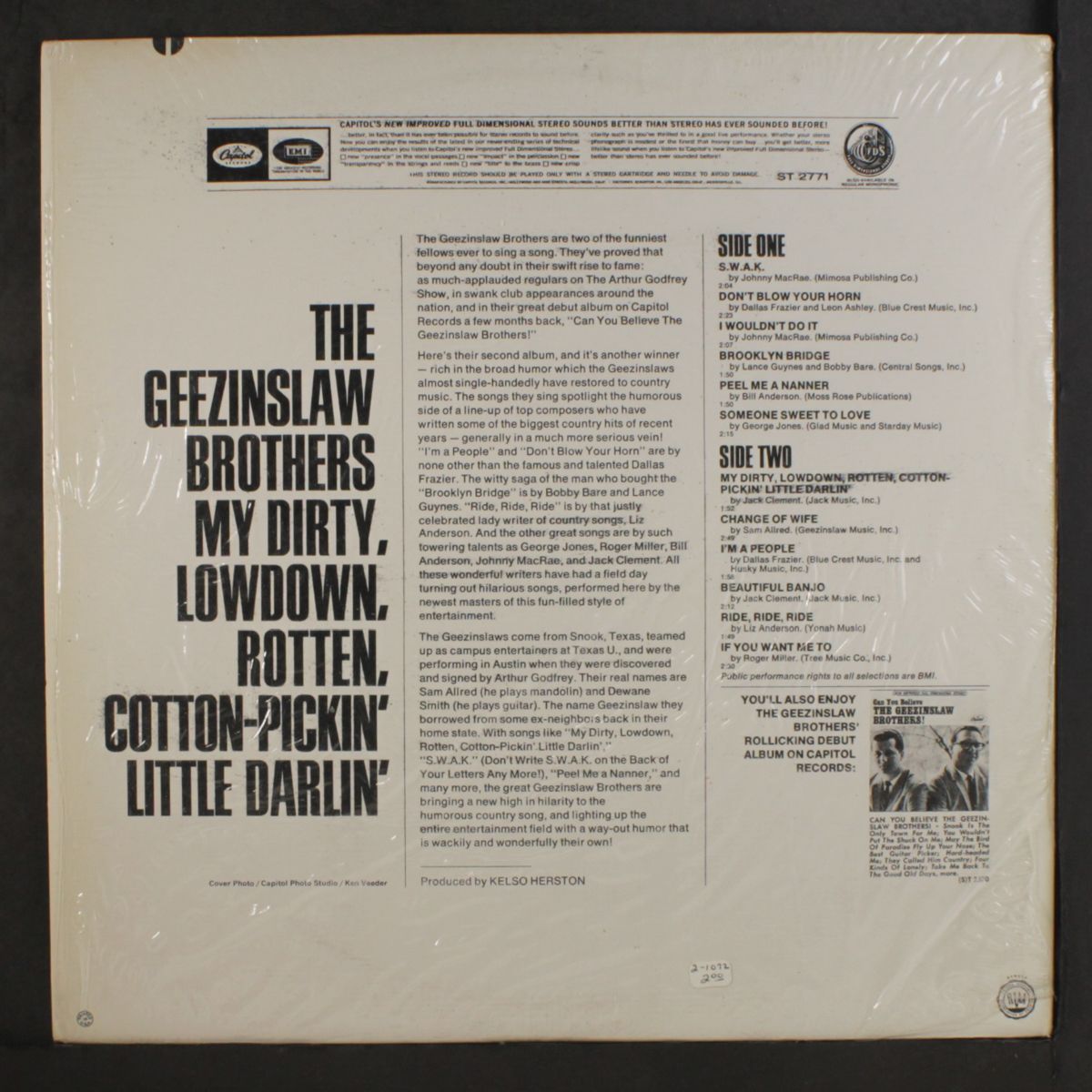 my dirty, lowdown, rotten, cotton-pickin by GEEZINSLAW BROTHERS