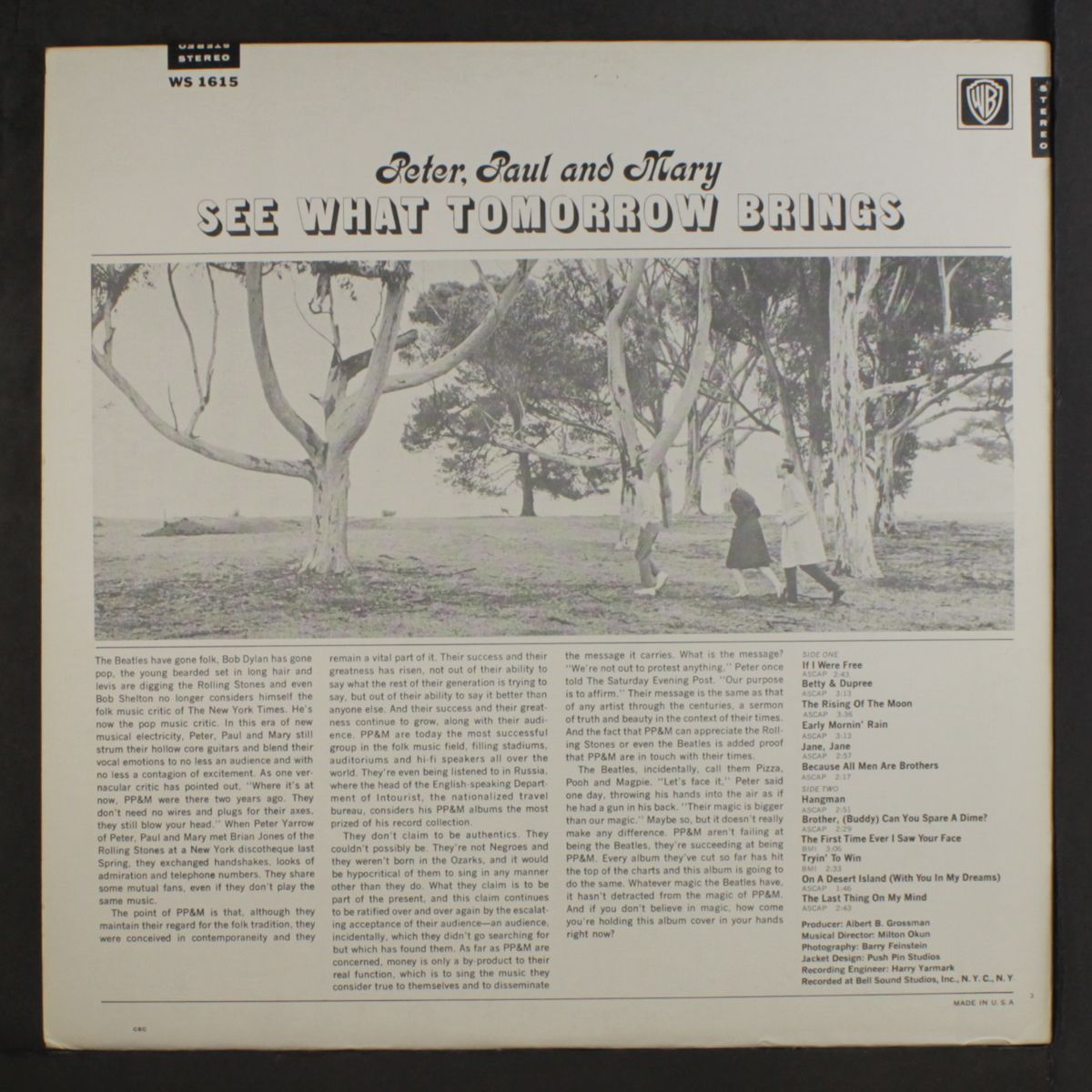 see what tomorrow brings by PETER,PAUL & MARY