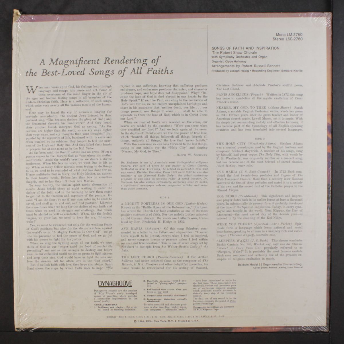 songs of faith and inspiration by ROBERT SHAW CHORALE