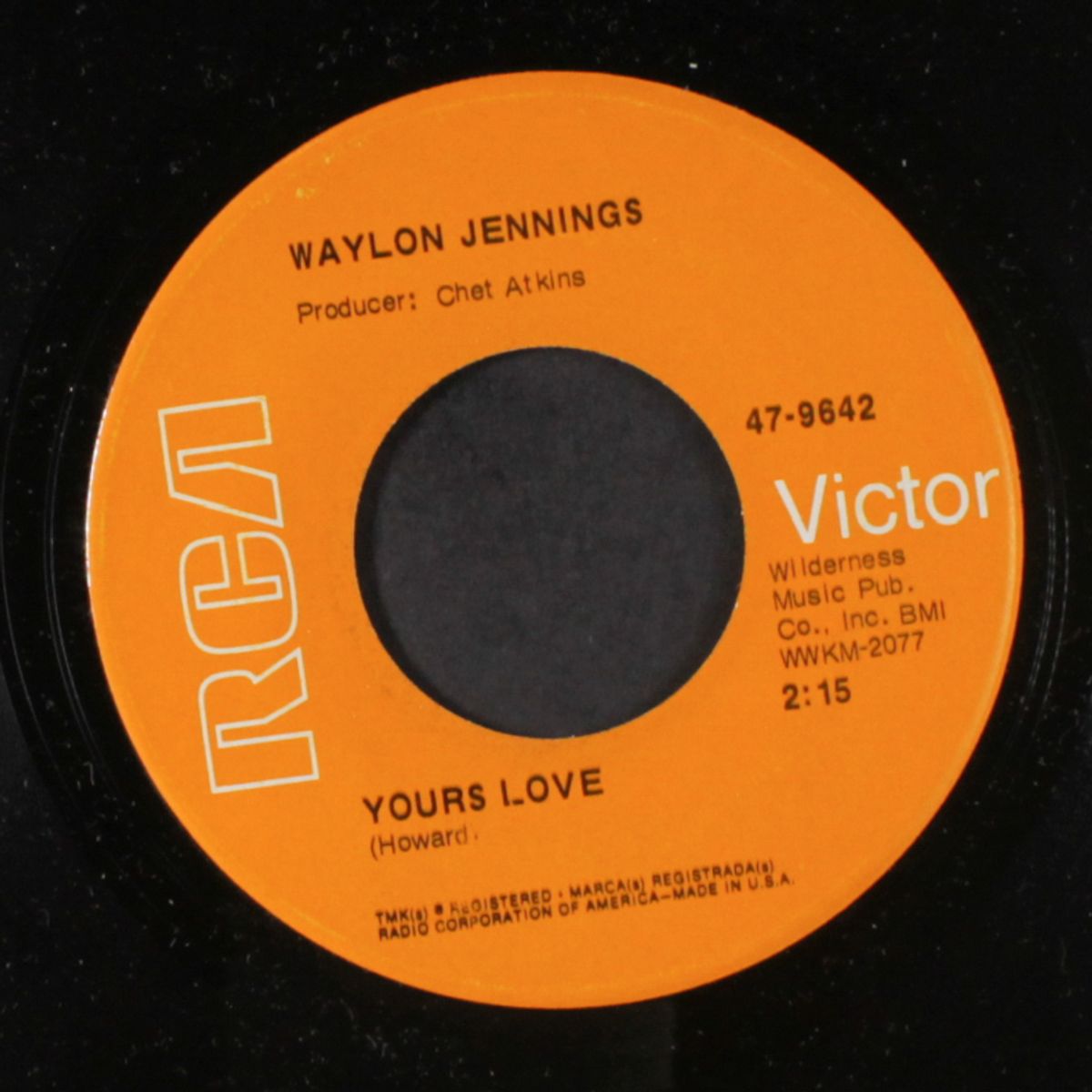 yours love / six strings away by WAYLON JENNINGS