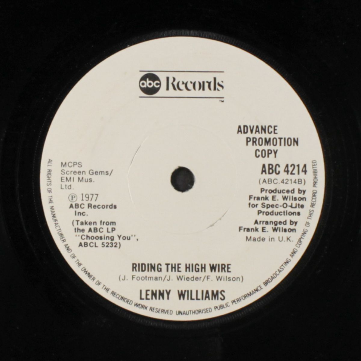 look up with your mind / riding the high wire by LENNY WILLIAMS