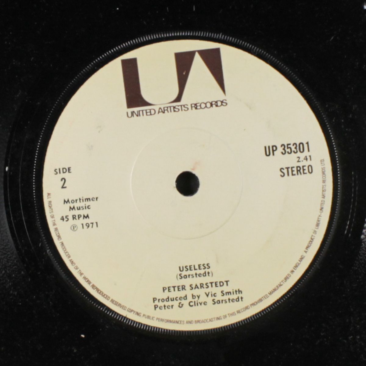 you're a lady / useless by PETER SARSTEDT