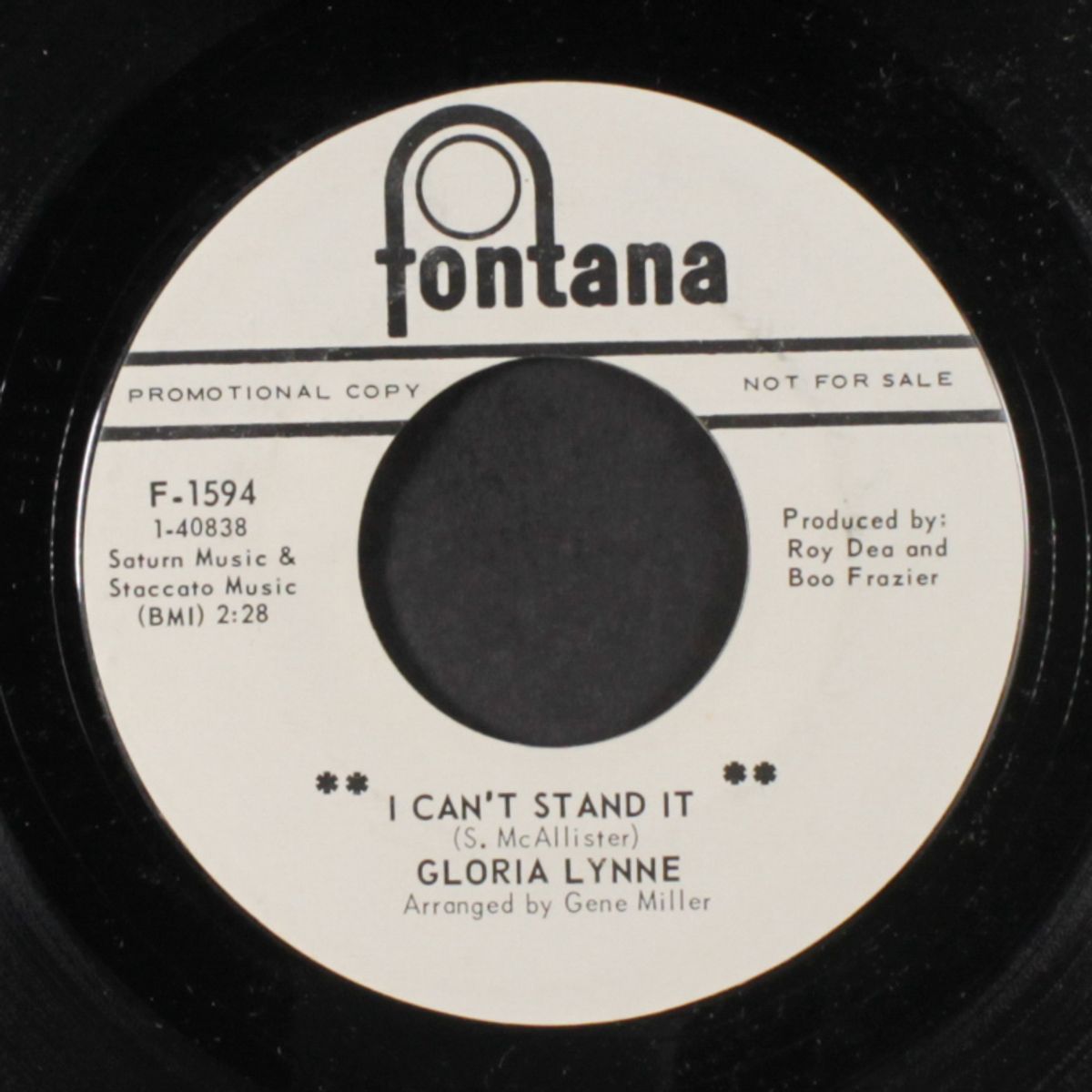 i can't stand it / foolish dreamer by GLORIA LYNNE