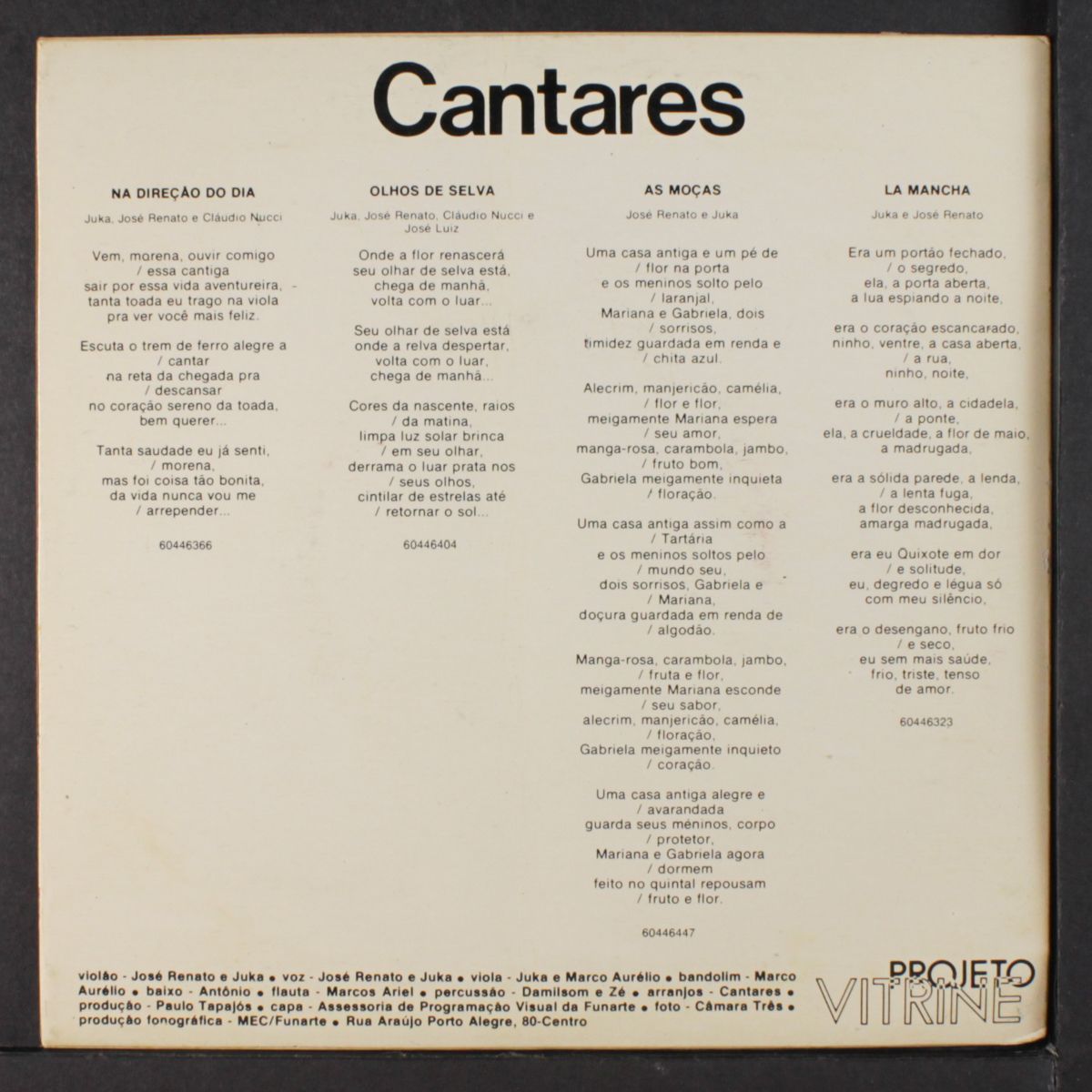 as mocas / la mancha / na direcao do dia / olhos de selva by CANTARES