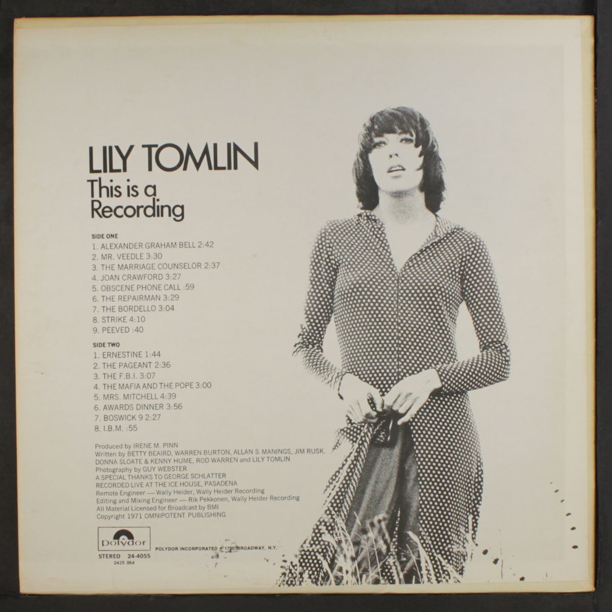 this is a recording by LILY TOMLIN