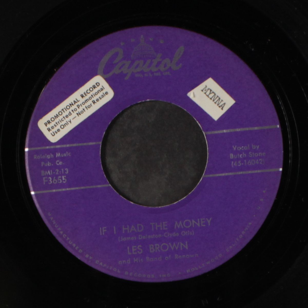 original joe / if i had the money by LES BROWN