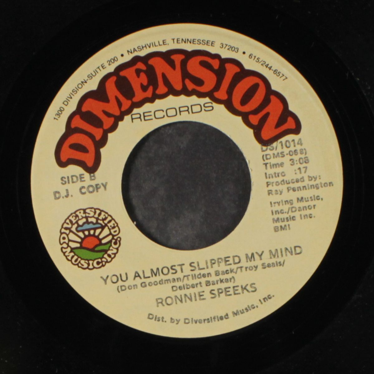 baby loved me / you almost slipped my mind by RONNIE SPEEKS