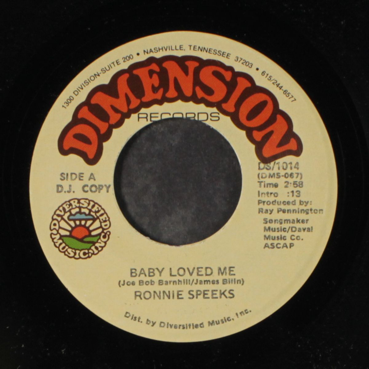 baby loved me / you almost slipped my mind by RONNIE SPEEKS
