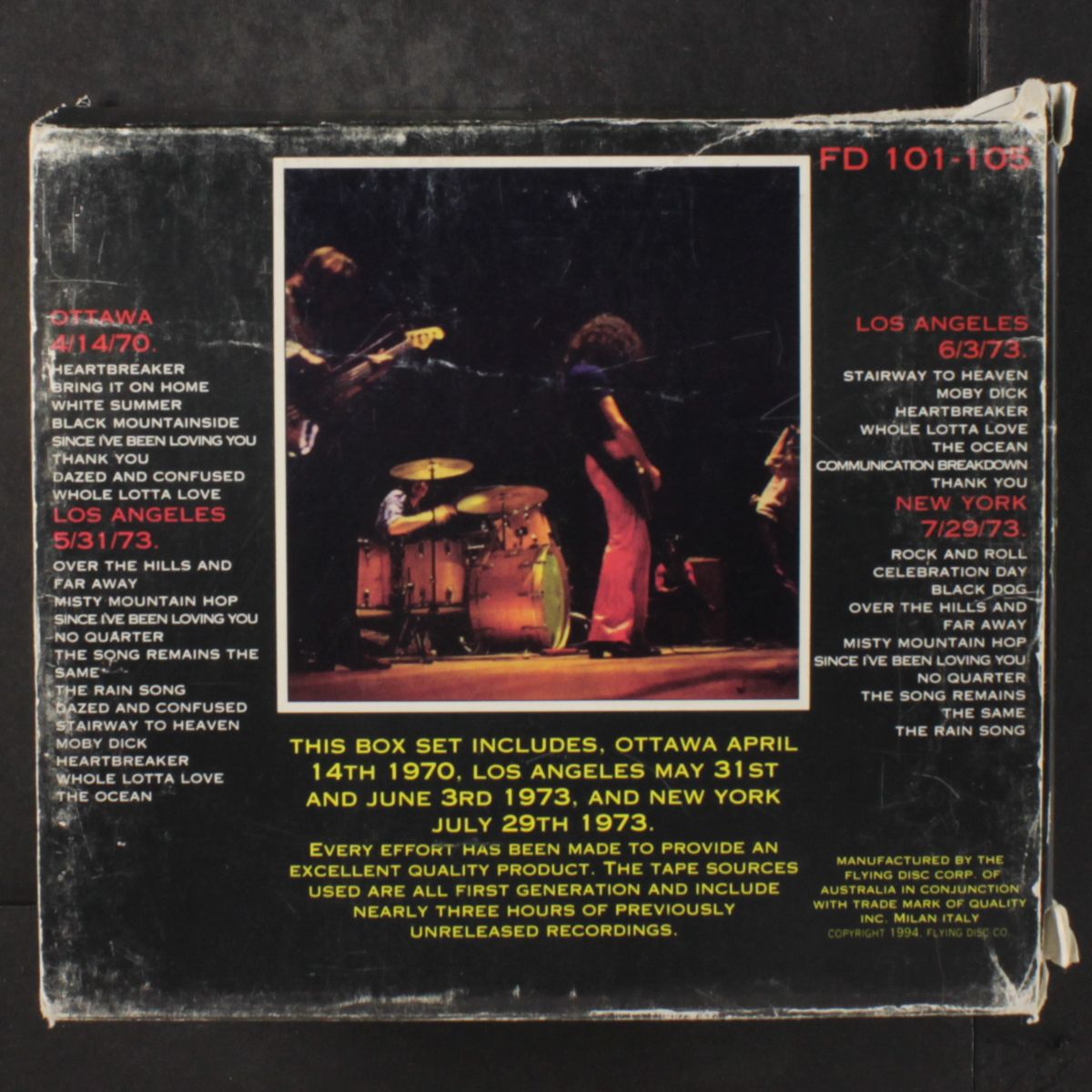 the trade mark of quality masters by LED ZEPPELIN