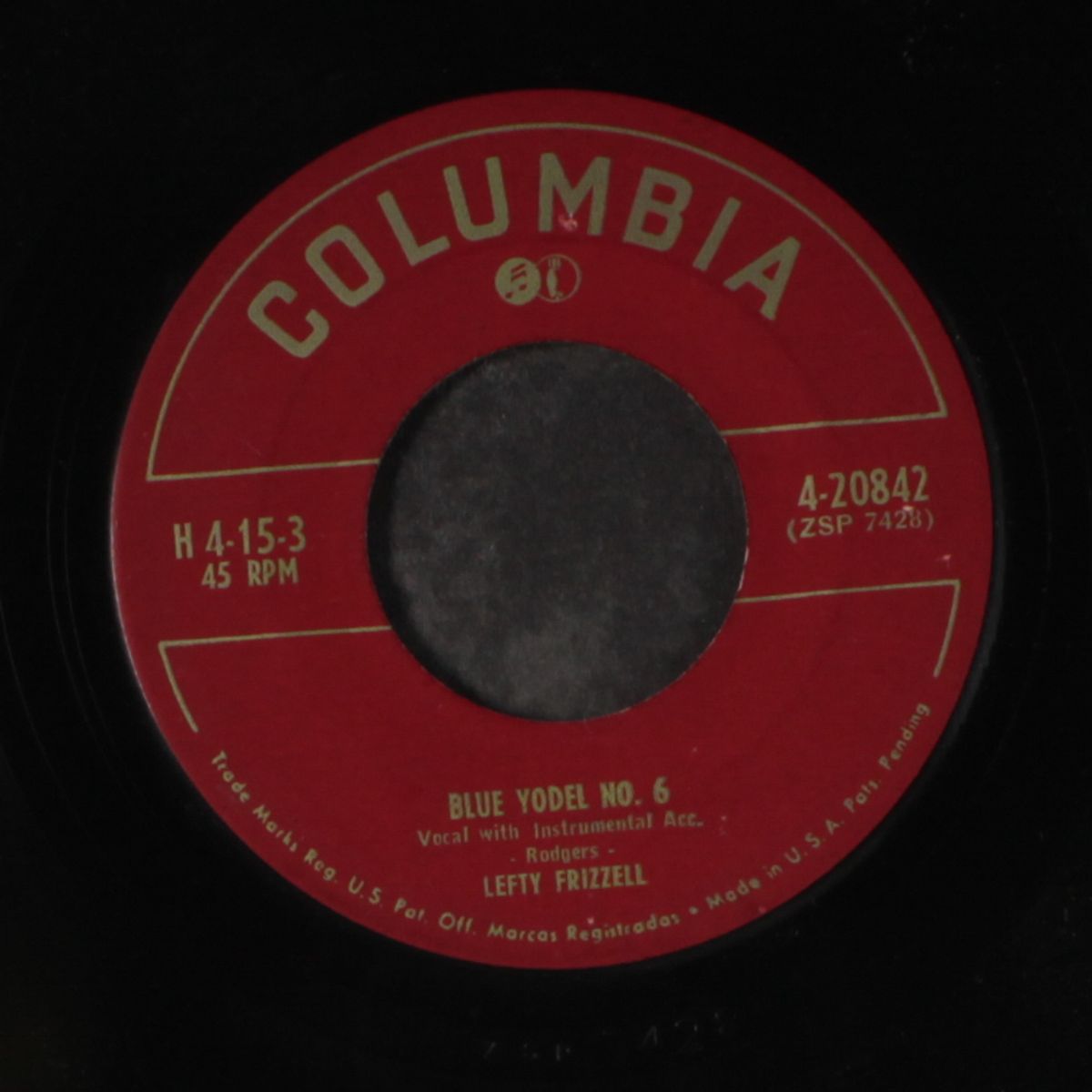 blue yodel no. 6 / travellin' blues by LEFTY FRIZZELL