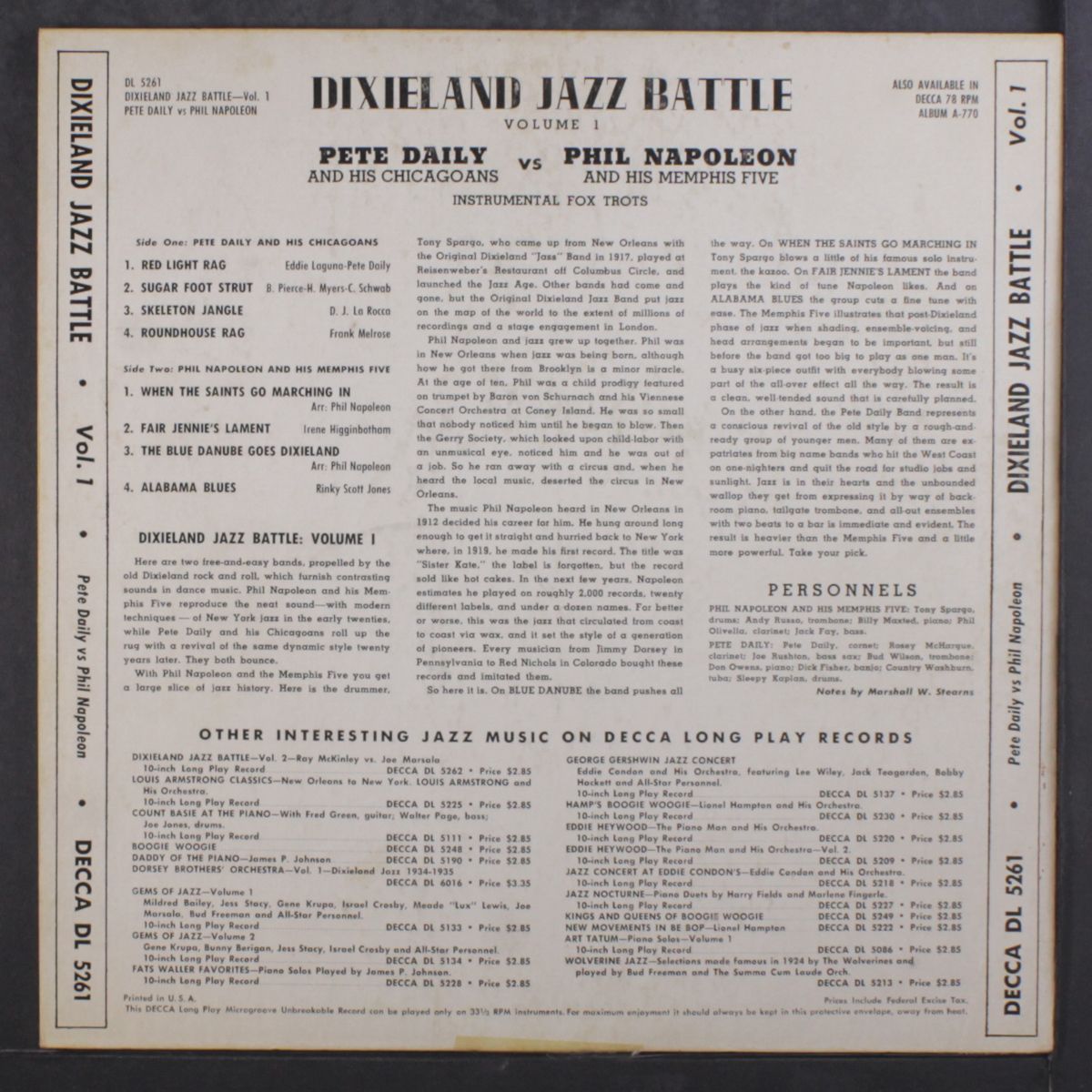 dixieland jazz battle by PETE DAILY / PHIL NAPOLEON