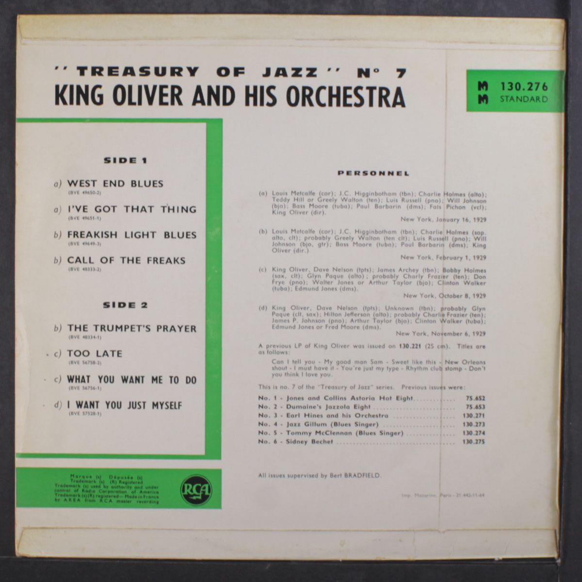 king oliver and his orchestra (1929-1930 ) by KING OLIVER
