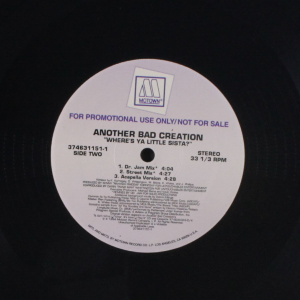 where's ya little sista by ANOTHER BAD CREATION