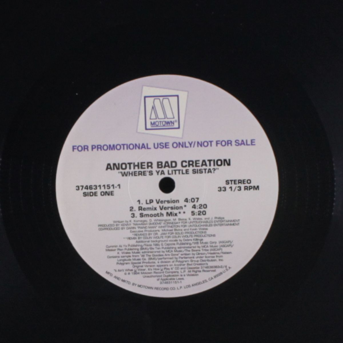 where's ya little sista by ANOTHER BAD CREATION