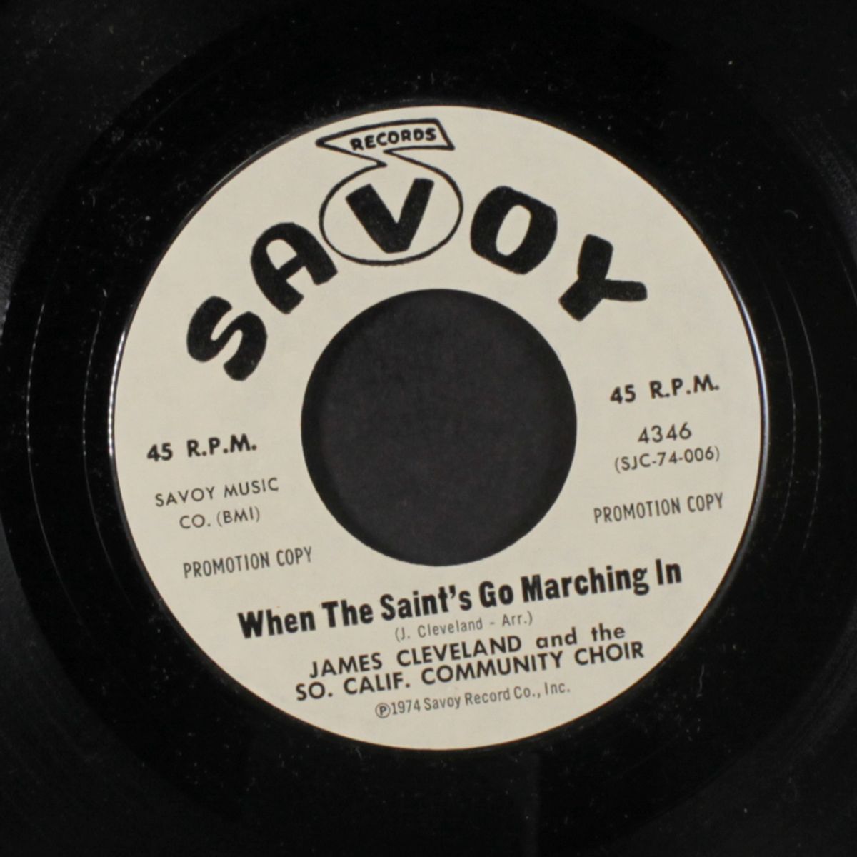when the saints go marching in / in the ghetto by JAMES CLEVELAND