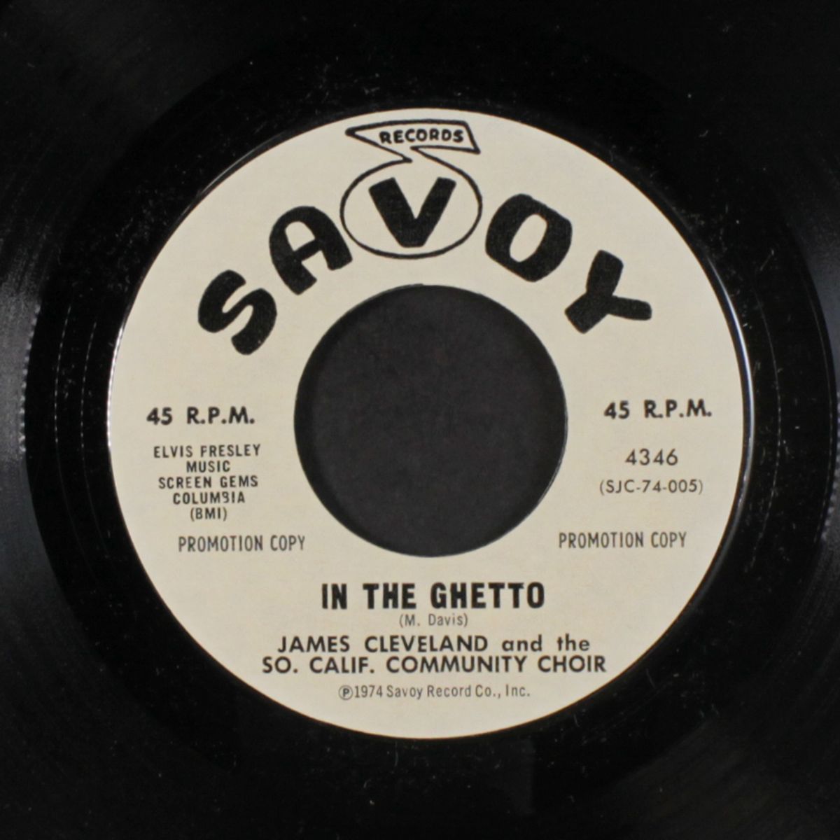 when the saints go marching in / in the ghetto by JAMES CLEVELAND