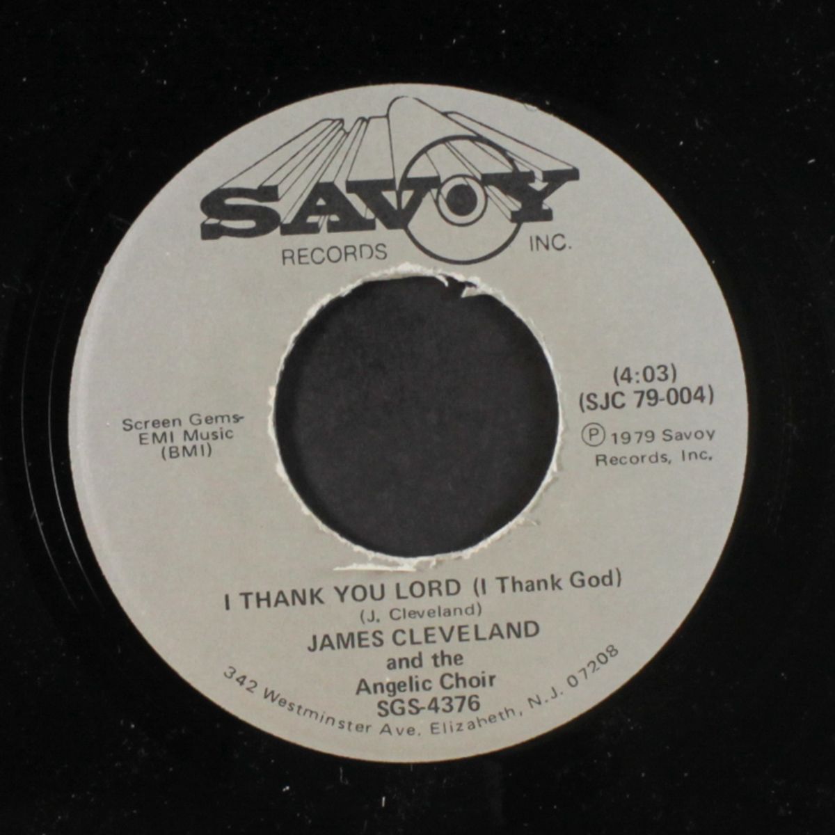 i thank you lord / i get a blessing everyday by JAMES CLEVELAND