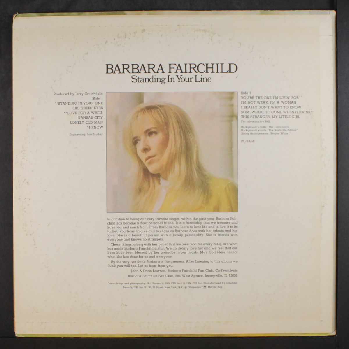 standing in your line by BARBARA FAIRCHILD