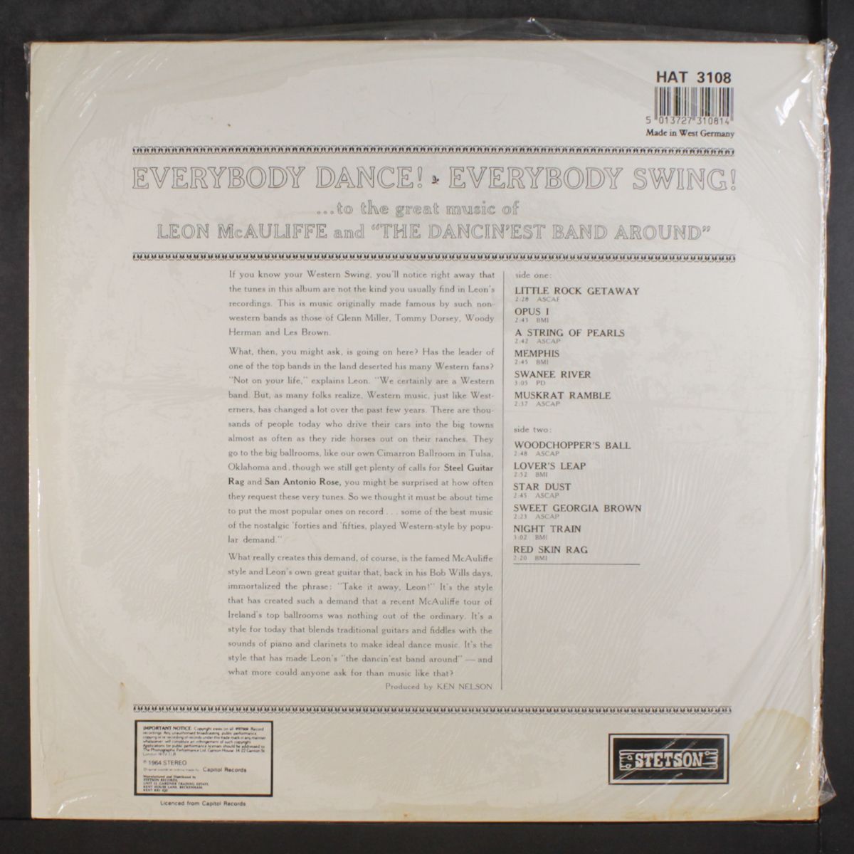 everybody dance! everybody swing! by LEON MCAULIFFE