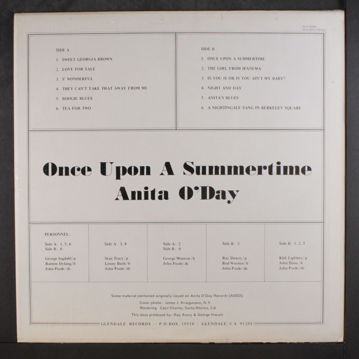 once upon a summertime by ANITA O'DAY