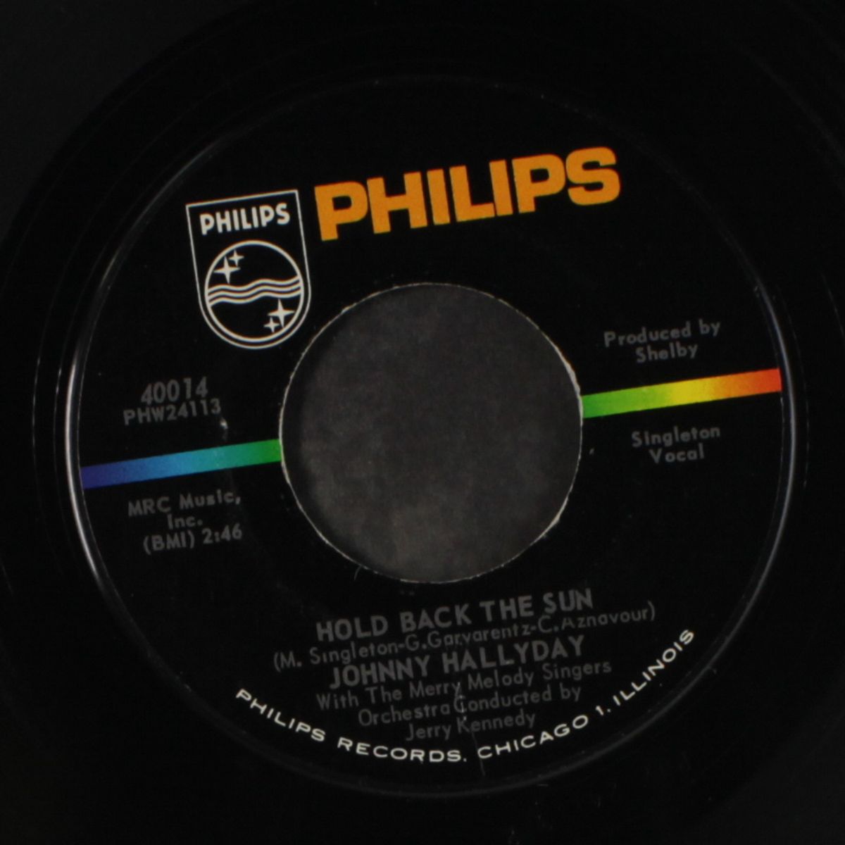 shake the hand of a fool / hold back the sun by JOHNNY HALLYDAY