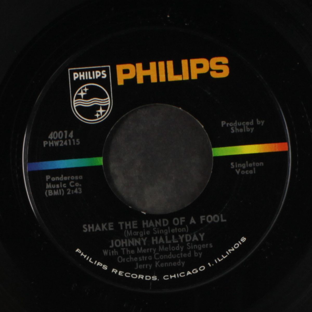shake the hand of a fool / hold back the sun by JOHNNY HALLYDAY