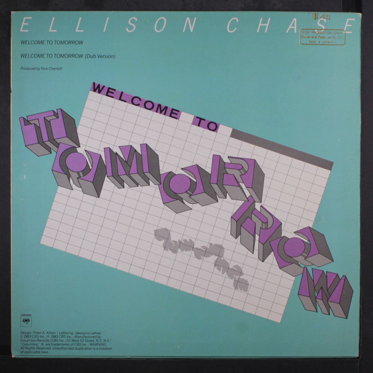 welcome to tomorrow / dub by ELLISON CHASE